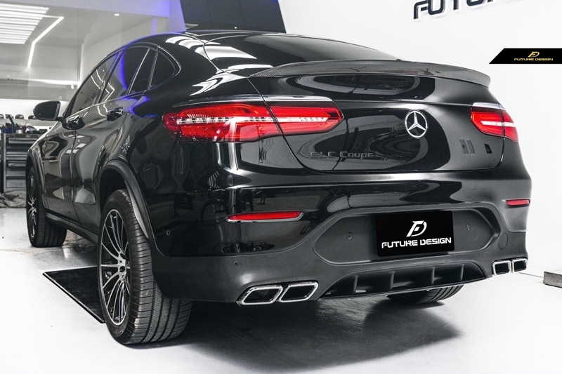 C253 GLC Coupe - 63 style Carbon Rear Diffuser with Tips_002